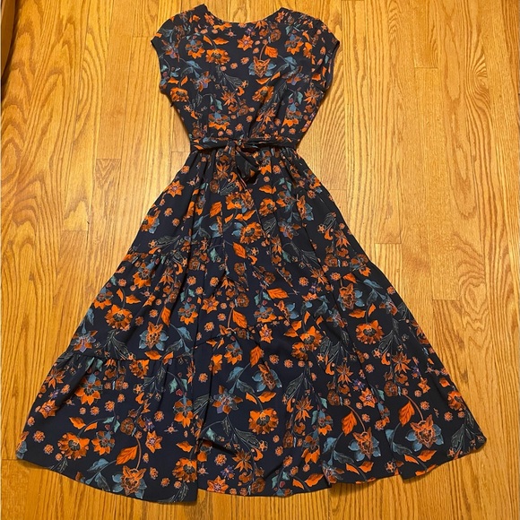 Maggy London Petites Blue Floral Dress - Picture 7 of 9